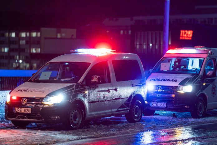 Policijos automobilis / BNS nuotr.