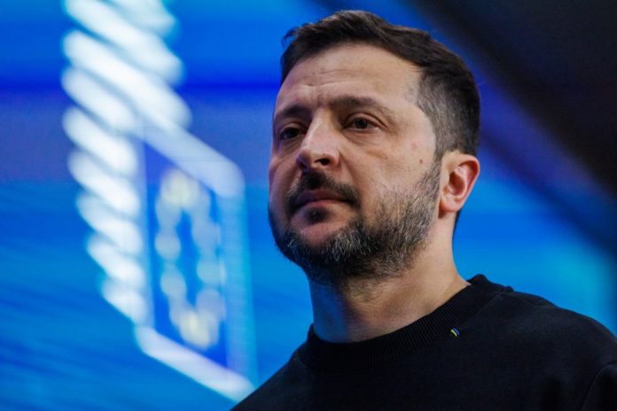 Ukrainos prezidentas Volodymyras Zelenskis sako / EPA nuotr.