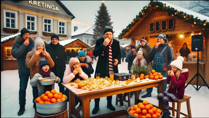 Kretingoje rengiamos mandarinų valgymo varžybos