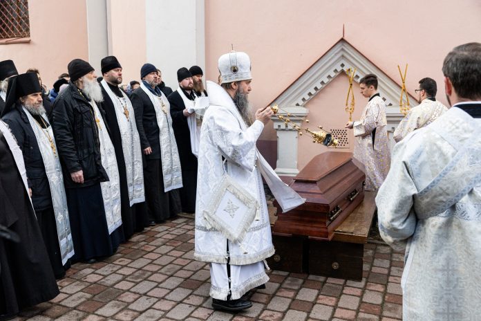 Vilniuje atsisveikinta su stačiatikių metropolitu Chrizostomu